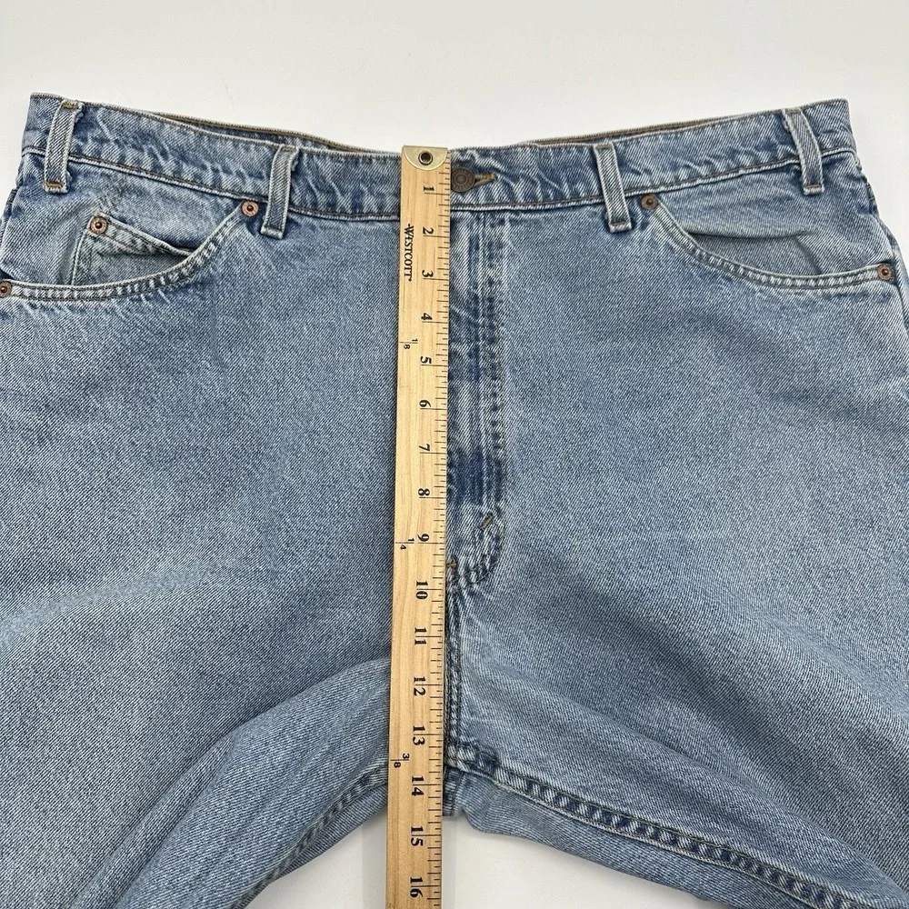 VTG Y2K Levis 550 Denim Jeans Men 42x30 (40x29) Blue Relaxed Fit 1997 Orange Tab